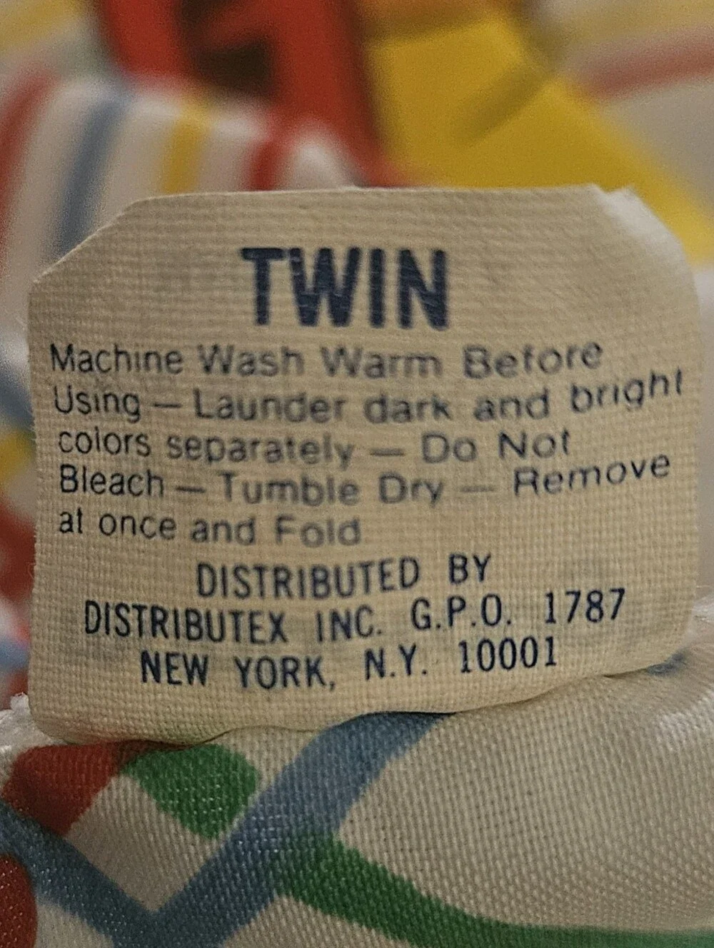 Vintage 1980's Garfield The Cat Twin Fitted Sheet By Marlborough Jim Davis